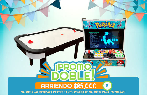 Promo Doble: Mesa de hockey y arcade