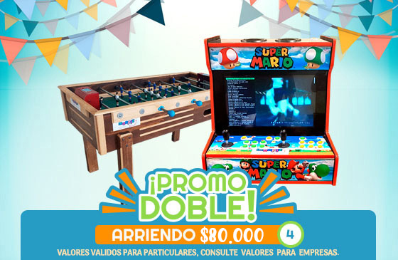 Promo Doble: Arcade y taca taca